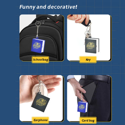 Stereo Folding Book Keychain Kids Educational Toys(Space Astronaut Blue) by buy2fix