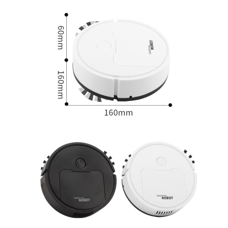 3 in 1 Mini Vacuum Cleaner Intelligent Sweeping Robot(White) by buy2fix