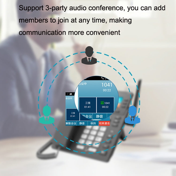 S01 Smart VOIP Network Phone 4G Full Netcom SIP Audio ConferenceBusiness Office Wireless Fixed Landline by buy2fix
