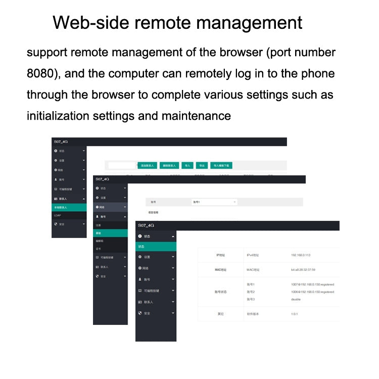 S07 Mobile Handheld WIFI Wireless Phone IP VOIP SIP Phone Support 4G Charging Base Network Phone by buy2fix
