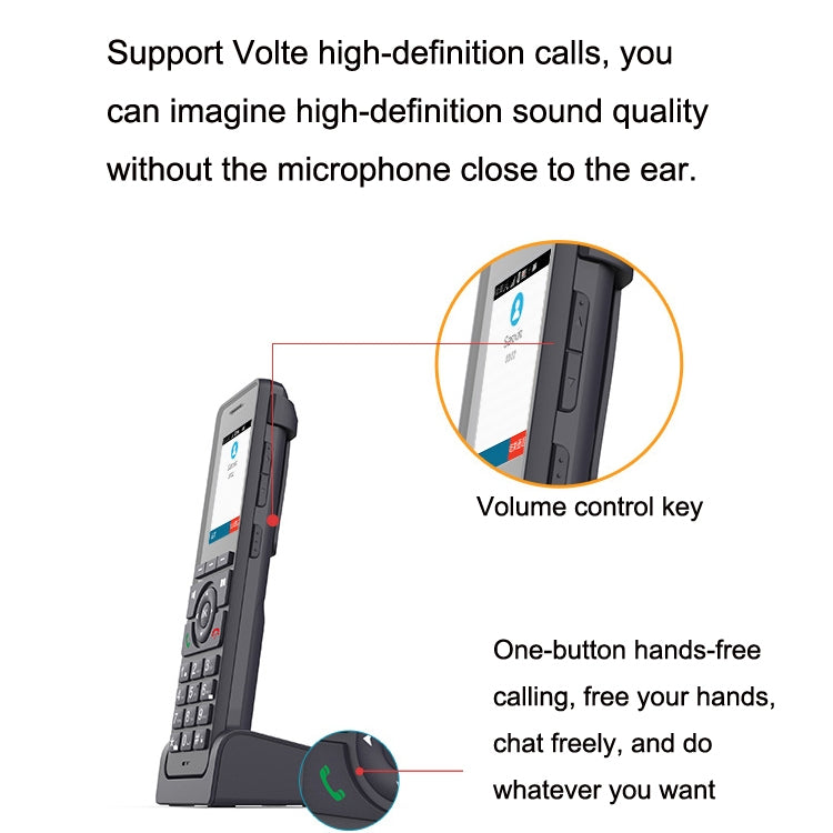 S07 Mobile Handheld WIFI Wireless Phone IP VOIP SIP Phone Support 4G Charging Base Network Phone by buy2fix