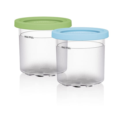 For Ninja NC299AMZ NC300 Ice Cream Storage Containers with Lids, Speci: 2 Cups - Food Disposer Parts by buy2fix | Online Shopping UK | buy2fix