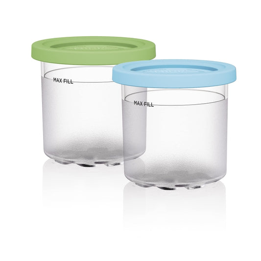 For Ninja NC299AMZ NC300 Ice Cream Storage Containers with Lids, Speci: 2 Cups - Food Disposer Parts by buy2fix | Online Shopping UK | buy2fix