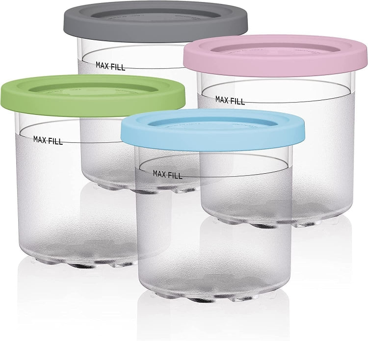 For Ninja NC299AMZ NC300 Ice Cream Storage Containers with Lids, Speci: 4 Cups - Food Disposer Parts by buy2fix | Online Shopping UK | buy2fix