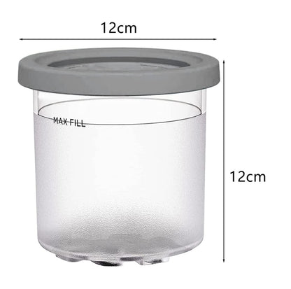 For Ninja NC299AMZ NC300 Ice Cream Storage Containers with Lids, Speci: 4 Cups - Food Disposer Parts by buy2fix | Online Shopping UK | buy2fix