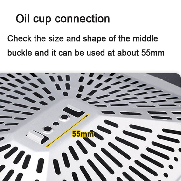 F020 Stainless Steel Plastic Range Hood Oil Cup Oil Receiver - Range Hood Parts by buy2fix | Online Shopping UK | buy2fix