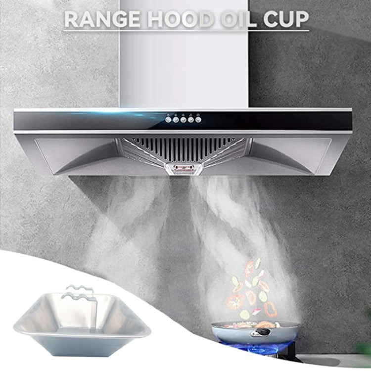 F020 Stainless Steel Plastic Range Hood Oil Cup Oil Receiver - Range Hood Parts by buy2fix | Online Shopping UK | buy2fix