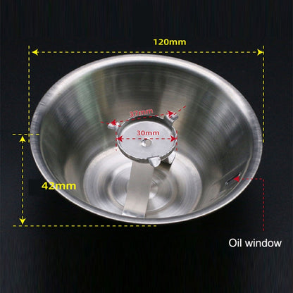 F009 Stainless Steel 3 Claw Round Oil Cup Range Hood Accessories Oil Connection Box - Range Hood Parts by buy2fix | Online Shopping UK | buy2fix