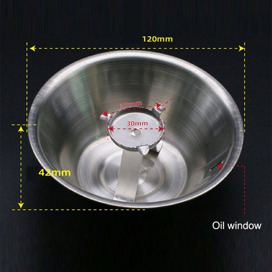 F009 Stainless Steel 3 Claw Round Oil Cup Range Hood Accessories Oil Connection Box - Range Hood Parts by buy2fix | Online Shopping UK | buy2fix