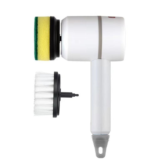 Wireless Electric Cleaning Brush USB Rechargeable Kitchen Bathtub Tile Cleaning Brushes White 1200 mAh - Sponges, Cloths & Brushes by buy2fix | Online Shopping UK | buy2fix