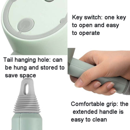 Wireless Electric Cleaning Brush USB Rechargeable Kitchen Bathtub Tile Cleaning Brushes Pink 1200 mAh - Sponges, Cloths & Brushes by buy2fix | Online Shopping UK | buy2fix
