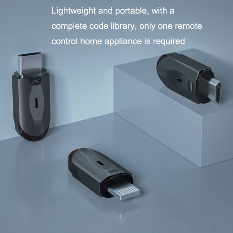 R10 Phone Smart Infrared Transmitter Learning Type Long Distance Remote Control, Interface: 8 Pin - Phone Remote Control by buy2fix | Online Shopping UK | buy2fix