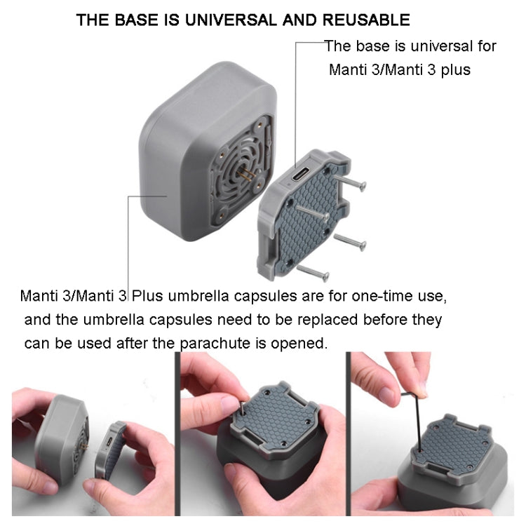 Manti 3 Plus Parachute for DJI Mavic Air 2 / 2S / Mavic 3 Improve Safety - Other by buy2fix | Online Shopping UK | buy2fix