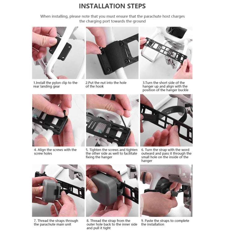 Manti 3 Plus Parachute for DJI Phantom 2 / 3 / 4 Improve Safety Slow Down Fall Speed Accessories by buy2fix