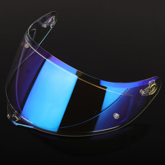 Lentille de casque de moto avec pointes antibuée pour SOMAN K1/K3SV/K5, couleur: bleu REVO transparent