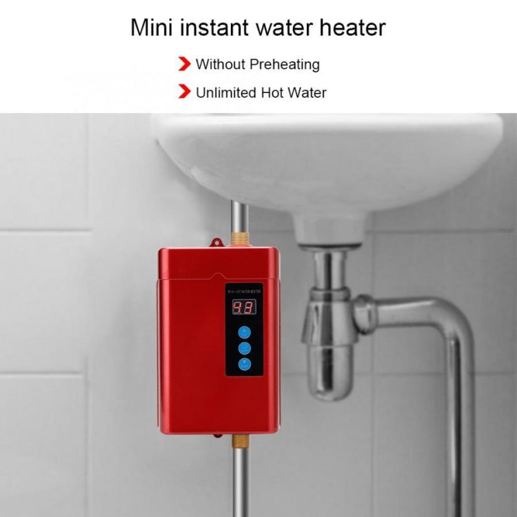 UK Plug 3000W  Electric Water Heater With Remote Control Adjustable Temperate(White) - Water Heaters & Accessories by buy2fix | Online Shopping UK | buy2fix