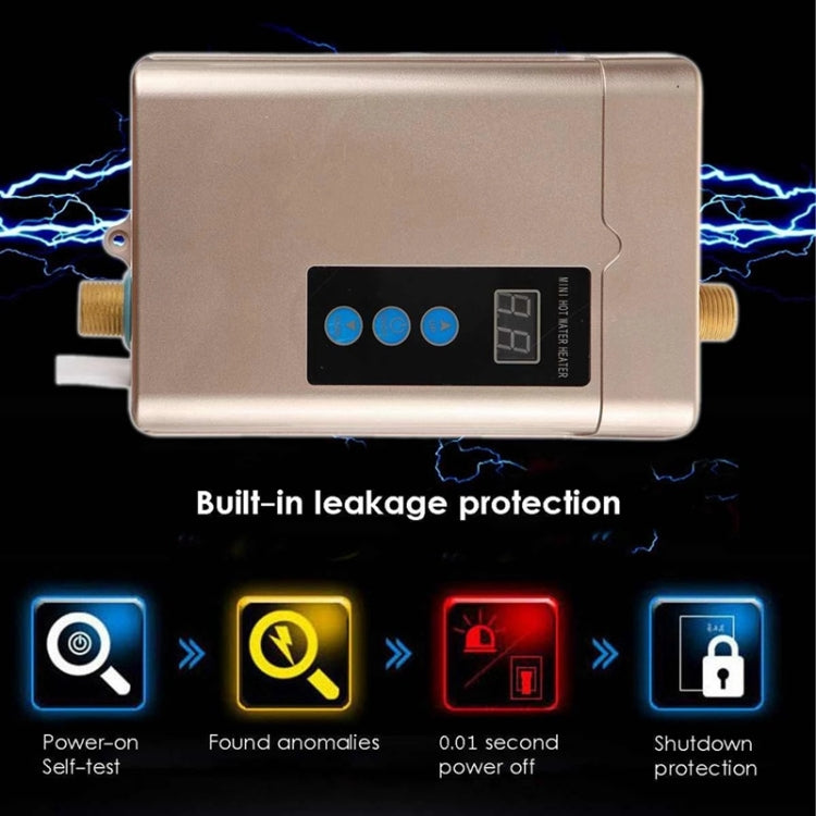 UK Plug 3000W  Electric Water Heater With Remote Control Adjustable Temperate(White) - Water Heaters & Accessories by buy2fix | Online Shopping UK | buy2fix