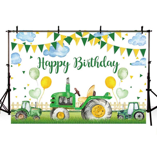 150x210cm Farm Tractor Photography Backdrop Cloth Birthday Party Decoration Supplies by buy2fix