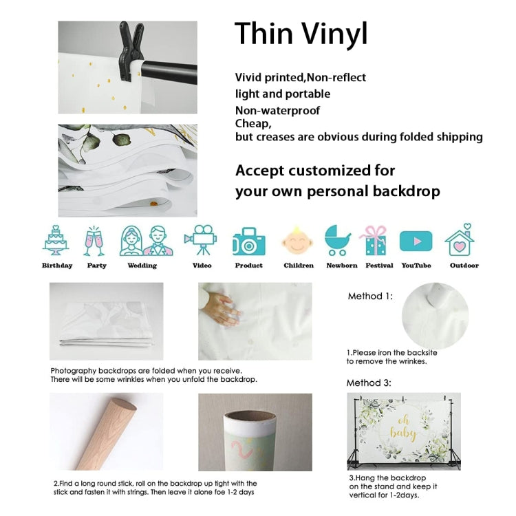 180x110cm Farm Tractor Photography Backdrop Cloth Birthday Party Decoration Supplies by buy2fix