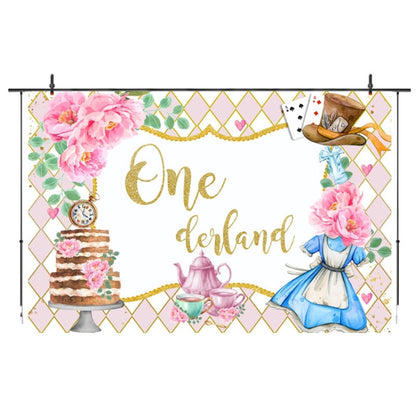 180x180cm Tea Party Tea Cup Teapot Birthday Backdrop Cloth by buy2fix