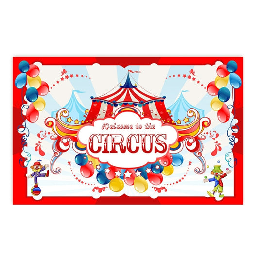 Animal Amusement Park Carnival Theme Background Banner Pull Flag Circus Background Decorative Cloth(W23020202) by buy2fix