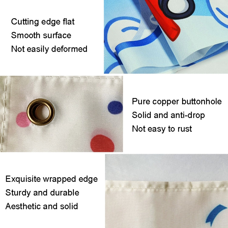 Animal Amusement Park Carnival Theme Background Banner Pull Flag Circus Background Decorative Cloth(W23020201) by buy2fix