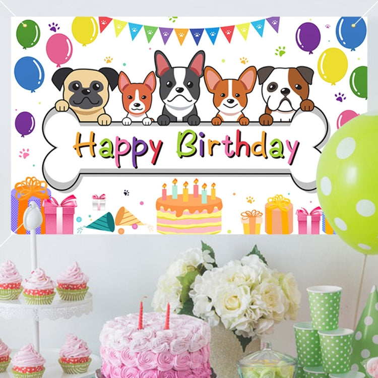 180x90cm Animal Birthday Theme Backdrop Cloth Party Decoration(2023SRB95) by buy2fix