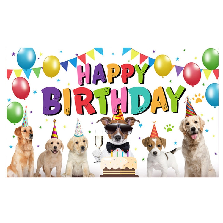 180x90cm Animal Birthday Theme Backdrop Cloth Party Decoration(2023SRB96) by buy2fix