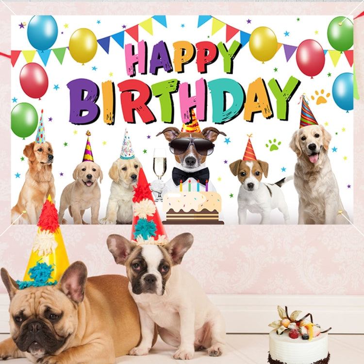 180x90cm Animal Birthday Theme Backdrop Cloth Party Decoration(2023SRB96) by buy2fix