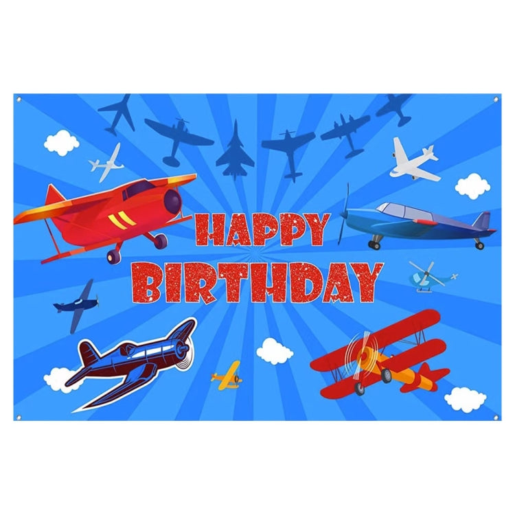 180x120cm Airplane Theme Birthday Background Cloth Children Birthday Party Decoration Photography Background by buy2fix