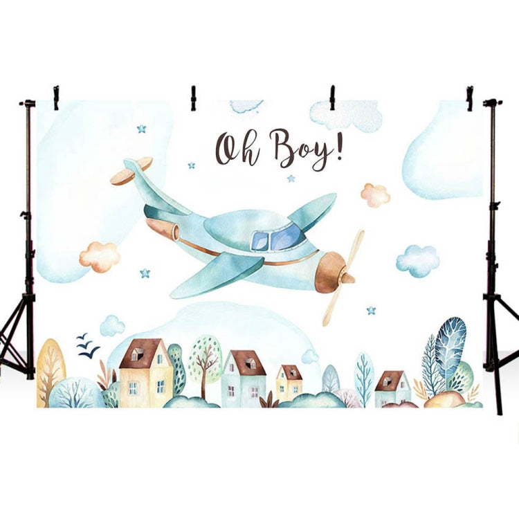 180x110cm Aircraft Theme Birthday Background Cloth Party Decoration Photography Background by buy2fix