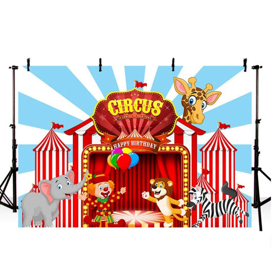 Circus Backdrop Carnival Party Decorations Banner For Birthday 150 x 100cm by buy2fix