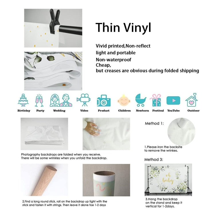 210x180cm Cartoon Small Aircraft Children Birthday Background Cloth by buy2fix