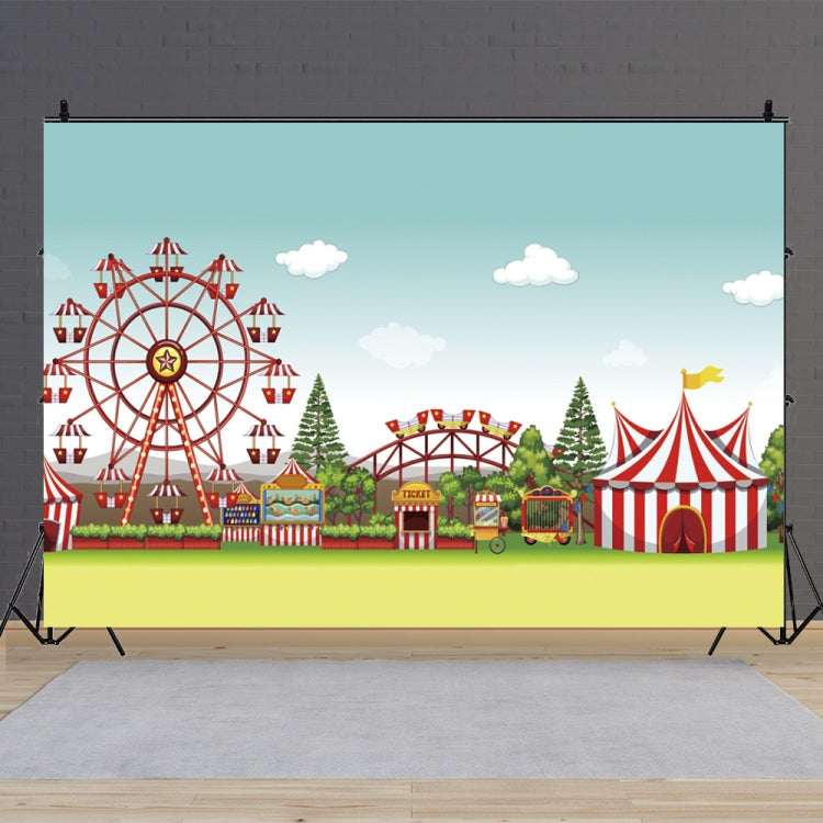 150 x 100cm Circus Amusement Park Ferris Wheel Photography Background Cloth(MDA08217) by buy2fix