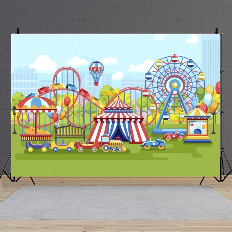 150 x 100cm Circus Amusement Park Ferris Wheel Photography Background Cloth(MDA18301) by buy2fix