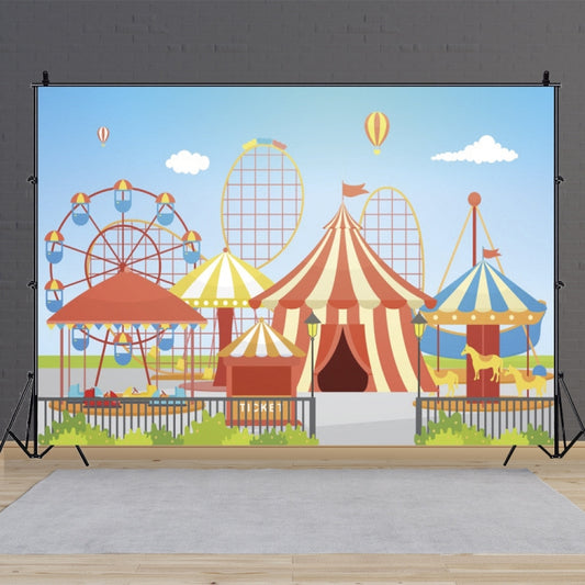150 x 100cm Circus Amusement Park Ferris Wheel Photography Background Cloth(MDA40715) by buy2fix