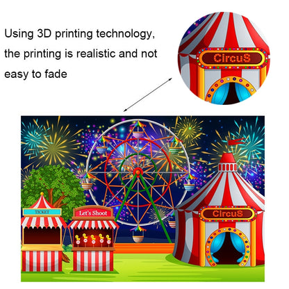 150 x 100cm Circus Amusement Park Ferris Wheel Photography Background Cloth(MDA21565) by buy2fix