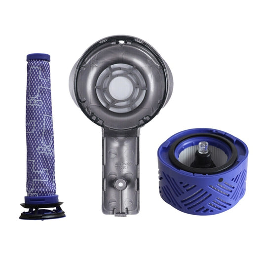 For Dyson V6 DC59/58/63/74 Vacuum Cleaner Accessories Motor Rear Cover + Rear Filter Element + Front - For Dyson Accessories by buy2fix | Online Shopping UK | buy2fix