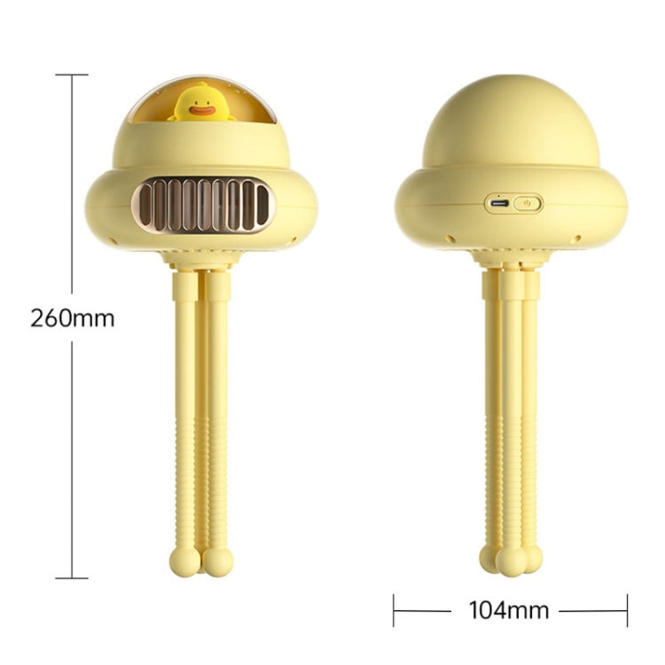 Shaking Head Stroller Fan Leafless Octopus Mute Portable Mini Fan Shaking Head Version (Yellow) by buy2fix