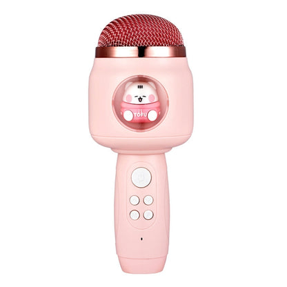 Children Wireless Microphone Bluetooth Phone Singing Microphone(Pink) by buy2fix