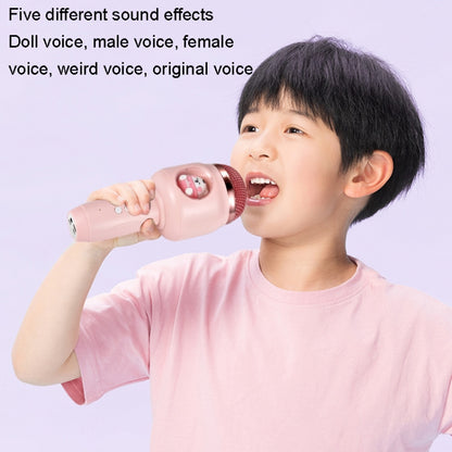 Children Wireless Microphone Bluetooth Phone Singing Microphone(Pink) by buy2fix