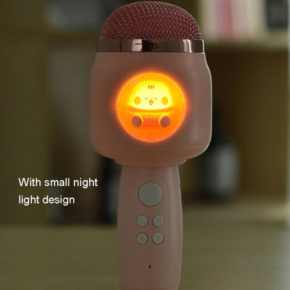 Children Wireless Microphone Bluetooth Phone Singing Microphone(Pink) by buy2fix