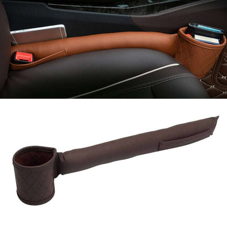 Car Seat Gap Leak-Proof Plugs Debris Storage Bag, Color: Dark Brown Principal Driver by buy2fix