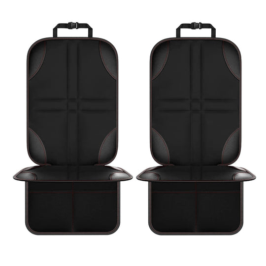 Protecteur de siège de voiture pour enfant, 2 pièces, matériau de Base antidérapant + tissu 600D imperméable (ligne rouge)