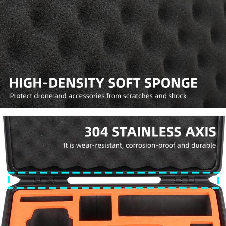 Sunnylife AQX-9 For DJI Avata Flying Glasses Waterproof Large Capacity Protective Carrying Case(Black) - Cases & Bags by Sunnylife | Online Shopping UK | buy2fix