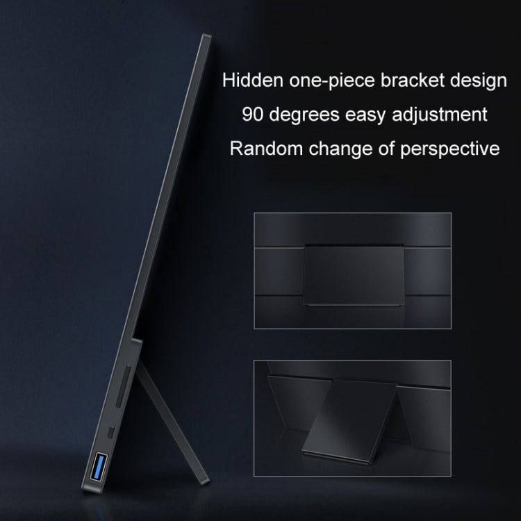 13.3 inch Ordinary Version 4K Portable External Extended Screen Display For Switch/PS5/Mobile Phone/Computer(US Plug) by buy2fix