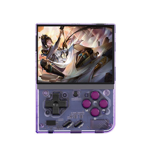 Miyoo Mini Plus 3.5 Inch IPS Screen Retro Handheld Game Console 128G 25K Games(Transparent Purple) - Pocket Console by buy2fix | Online Shopping UK | buy2fix