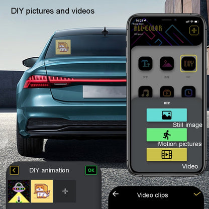 LED Dynamic Emoticon Car Bluetooth Display Screen 5V USB Interface - Car Monitor by buy2fix | Online Shopping UK | buy2fix