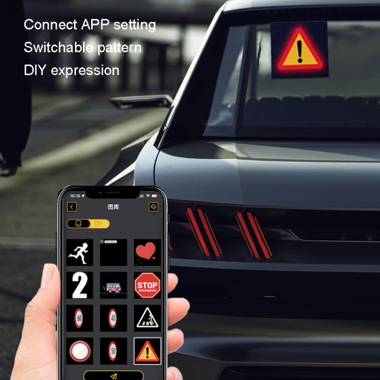 LED Dynamic Emoticon Car Bluetooth Display Screen 5V USB Interface - Car Monitor by buy2fix | Online Shopping UK | buy2fix