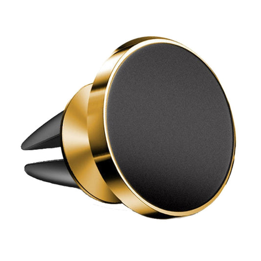 Air Outlet Type Aluminum Alloy Car Magnetic Suction Bracket Navigation Phone Holder(Gold) by buy2fix